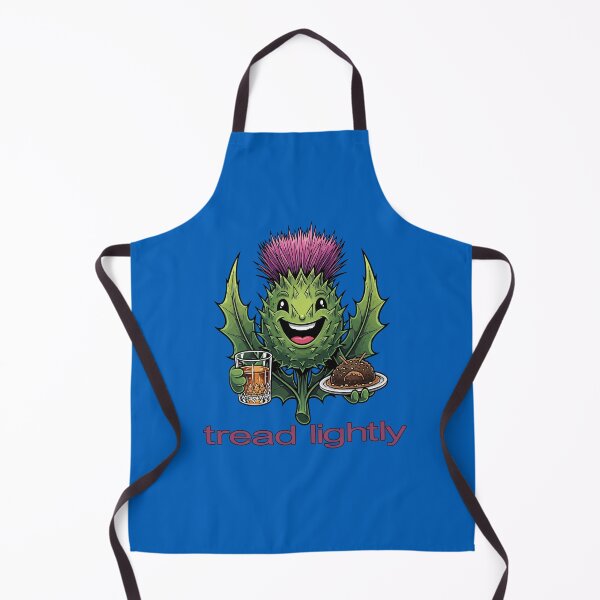 Item preview, Tread Lightly Scottish Thistle Character With Whisky and Haggis designed and sold by taiche.