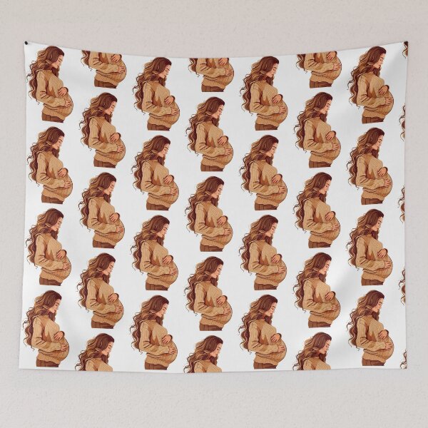 Item preview, Pregnant Woman in Warm Clothing designed and sold by Asapusri.