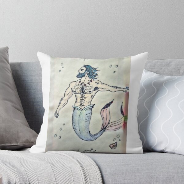 Item preview, The Fool - Merman Tarot Card designed and sold by Kostis is drawing.