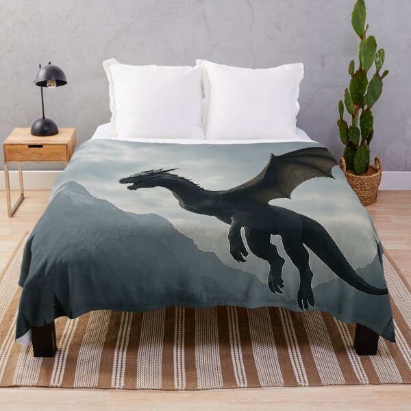 Item preview, Mystic Dragon Over Frostspire Mountains designed and sold by autrouvetout.