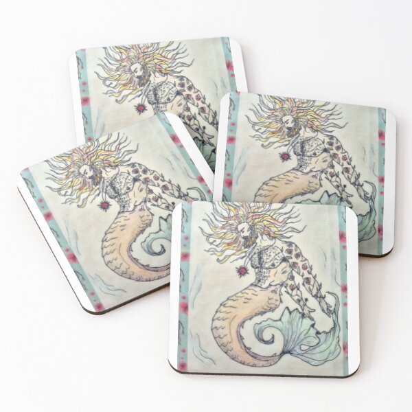 Item preview, Strength Tarot Merman designed and sold by Kostis is drawing.