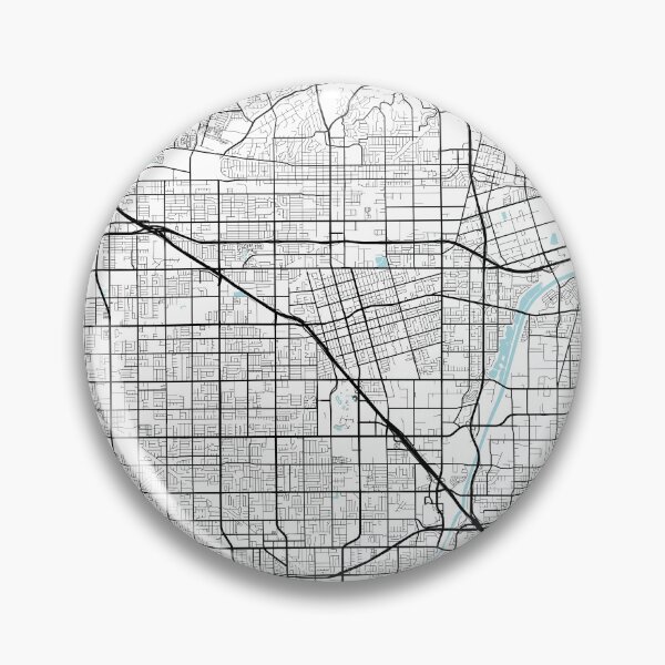 Item preview, Anaheim City Map of California, USA - Circle designed and sold by deMAP.