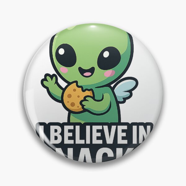 Item preview, Funny Alien Saying “I’m Just Here for the Snacks” – Cartoon T-Shirt Design designed and sold by Cute Kawaii Cartoons.