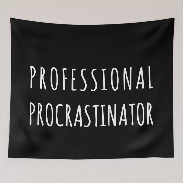 Item preview, Professional Procrastinator, Unique designed and sold by villacreativa.