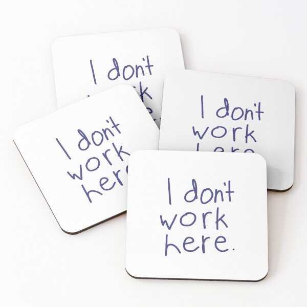 Item preview, I DONT WORK HERE FUNNY WHITE SHIRT HAT designed and sold by aydapadi.