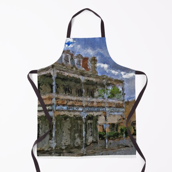 Item preview, Impressionist Painting of a Sunburst over the Imperial Hotel - Castlemaine, Victoria, Australia designed and sold by Steven Jodoin.