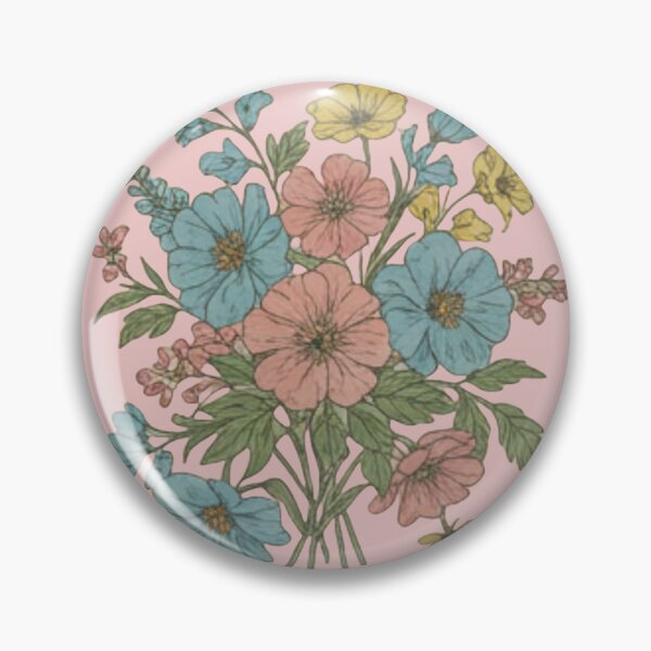 Item preview, Pastel Wildflowers – Vintage Cottagecore Bouquet designed and sold by JiGaWo.