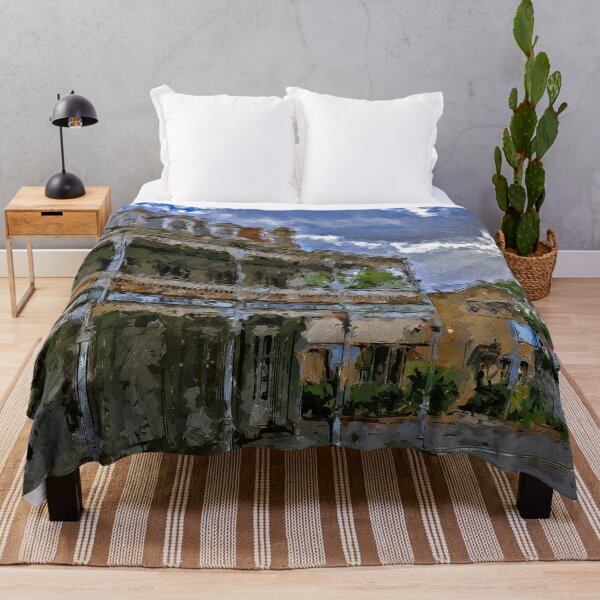Item preview, Impressionist Painting of a Sunburst over the Imperial Hotel - Castlemaine, Victoria, Australia designed and sold by Steven Jodoin.