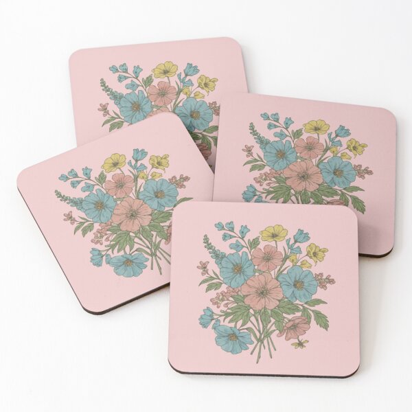 Item preview, Pastel Wildflowers – Vintage Cottagecore Bouquet designed and sold by JiGaWo.