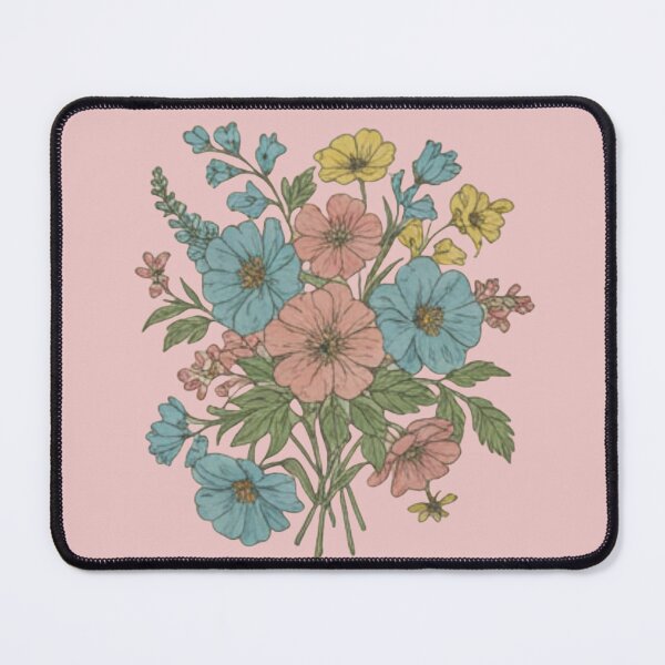 Item preview, Pastel Wildflowers – Vintage Cottagecore Bouquet designed and sold by JiGaWo.