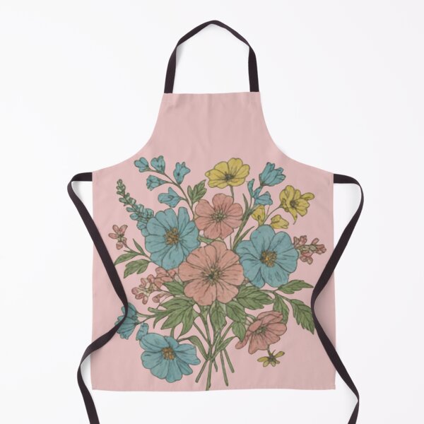 Item preview, Pastel Wildflowers – Vintage Cottagecore Bouquet designed and sold by JiGaWo.