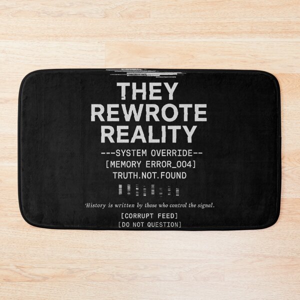Item preview, They Rewrote Reality | Dystopian Glitch T-Shirt designed and sold by AdventureUnlockedCo.