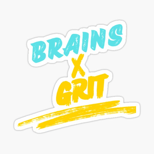 Item preview, BRAINS X GRIT CREATIVES designed and sold by SuccessWave976 Store.