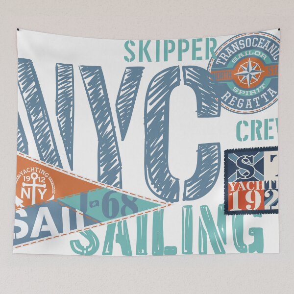 Artikelvorschau, NYC Sailing Club – Regatta-Stil entworfen und verkauft von PIXEL WORN.