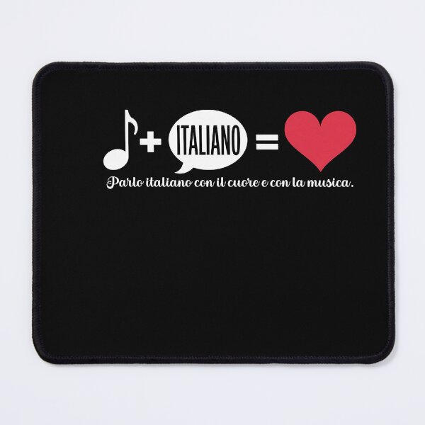 Item preview, Italian Music Learner Heart Design designed and sold by EwaVerse.