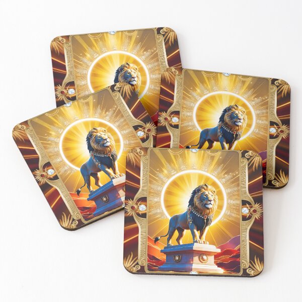 Item preview, Golden Leo Tarot Lion – Radiant Regal Power by LaLi Designs designed and sold by LaLi-Designs.