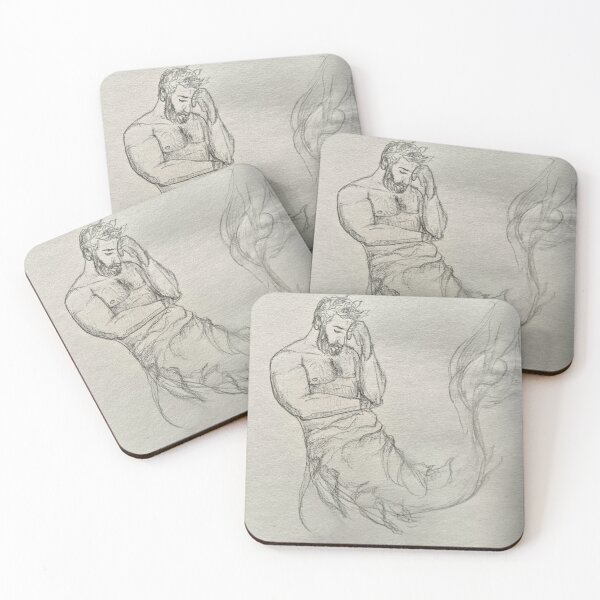 Item preview, The dreamy merman designed and sold by Kostis is drawing.