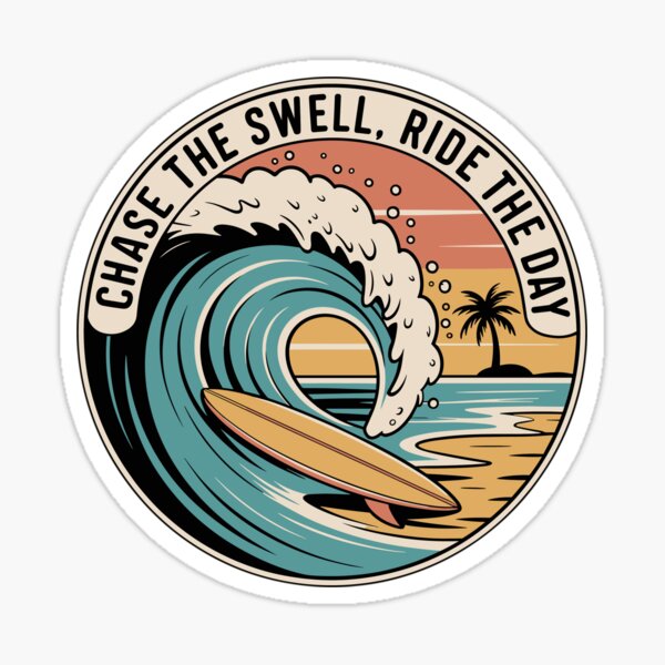 Item preview, Chase the Swell, Ride the Day designed and sold by MrERNST.