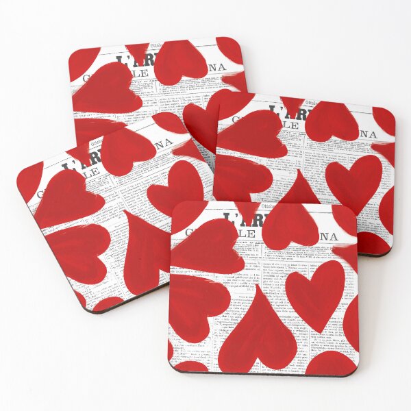 Item preview, Hearts and Newspaper design designed and sold by zara-designs.