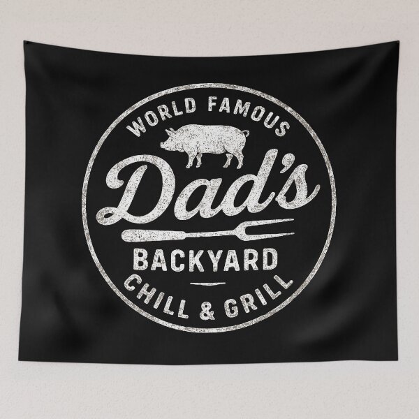 Item preview, Dad's Grill World Famous Backyard BBQ Tee designed and sold by CheersAndThread.