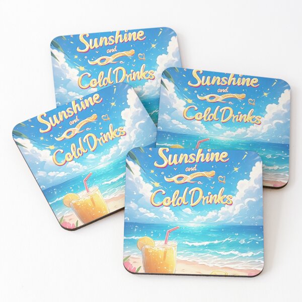 Item preview, “Powered by Sunshine and Cold Drinks.” designed and sold by xSeishinx.