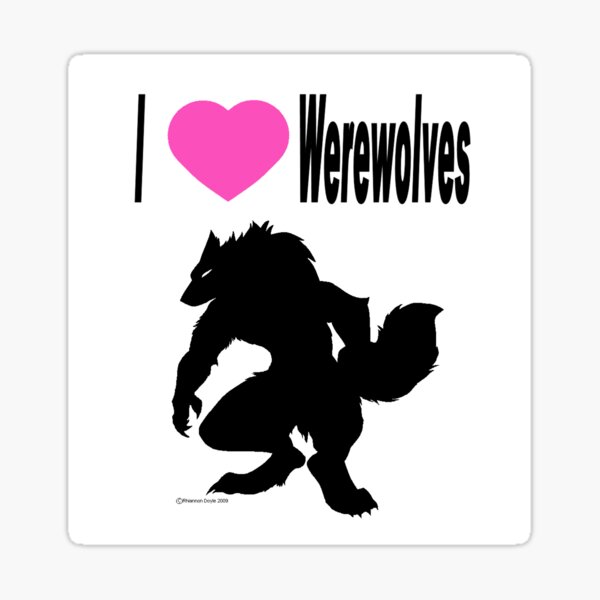 I *heart* Werewolves Sticker