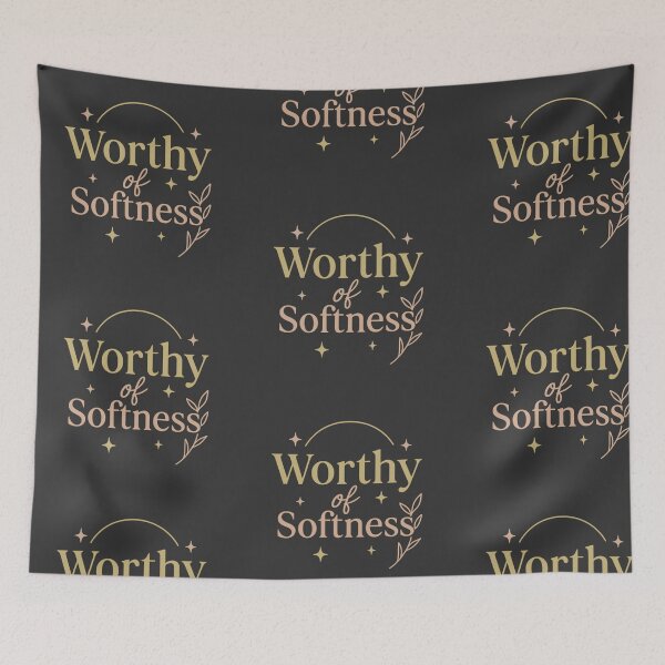 Item preview, Worthy of Softness – Feminine Empowerment & Self-Care Design designed and sold by astersgraphics.