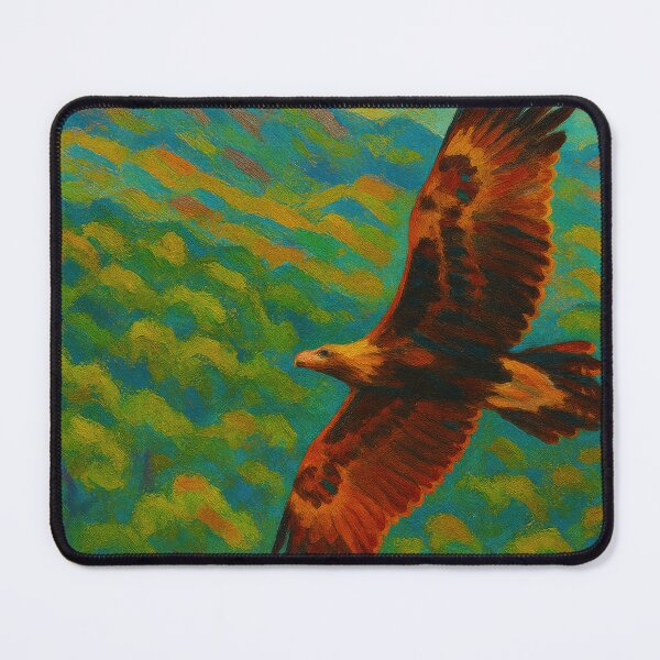 Item preview, Soaring Sovereign – Wedge-tailed Eagle Above the Bush designed and sold by MRageebArt.