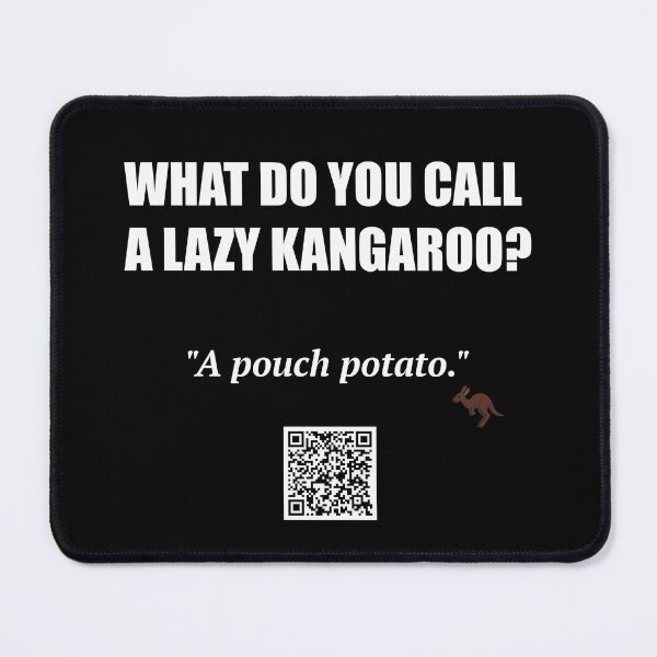 Item preview, Lazy Kangaroo Joke – Pouch Potato designed and sold by BrushRushX.