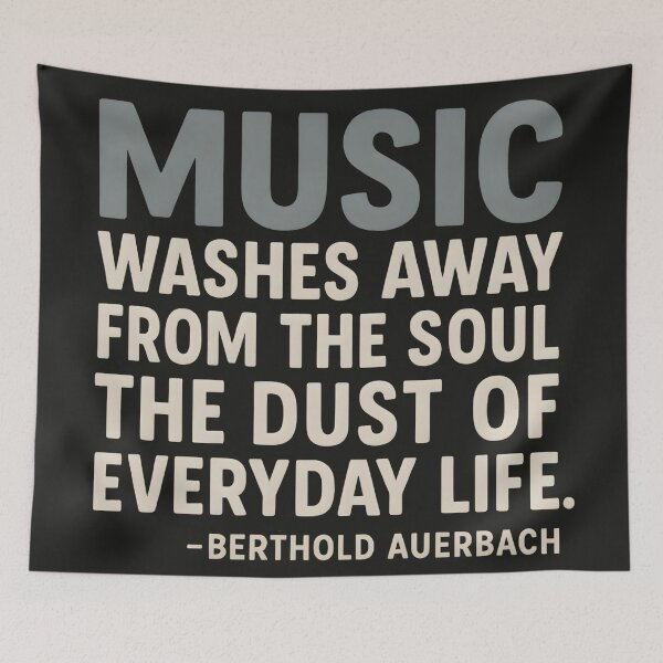 Item preview, Music Washes Away From The Soul The Dust designed and sold by HowToCanadian.