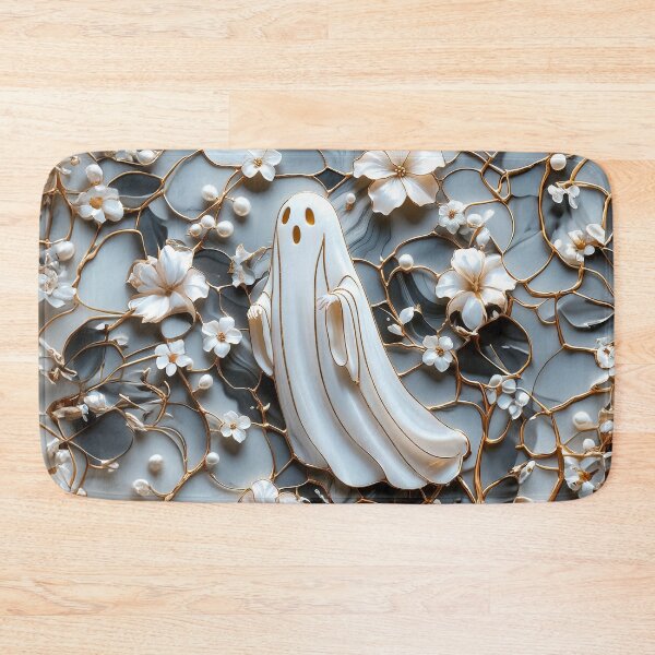 Item preview, 3D Effect Spooky Ghost Floral Art designed and sold by caseluv.