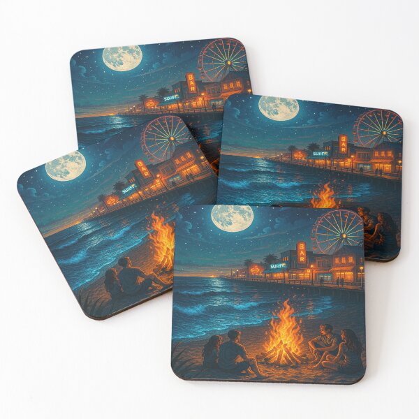 Item preview, Summer nights by the sea – Magic, Light & Whispering Waves designed and sold by FotoworldEdel.