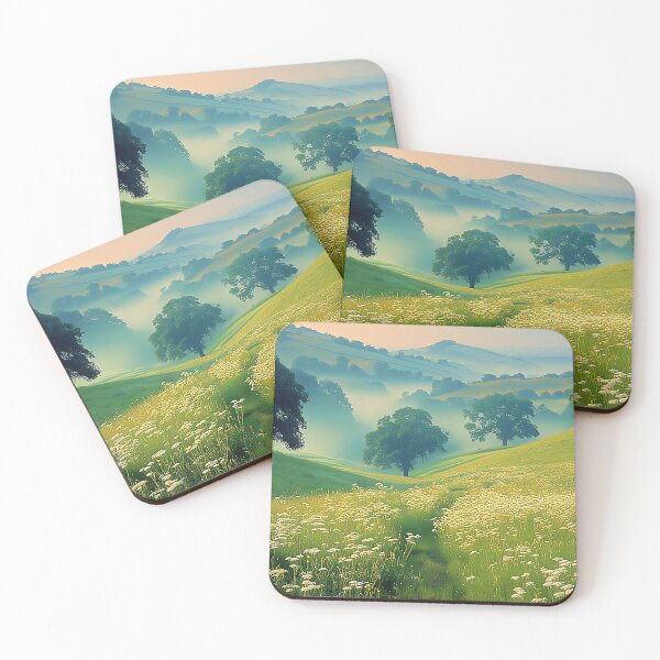 Item preview,  "Serene Trees and Rolling Hills Landscape 4" designed and sold by Richenda.
