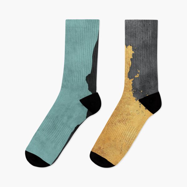 Item preview, Minimalist Abstract in Black, Teal & Gold designed and sold by ArtHouseNiklas.