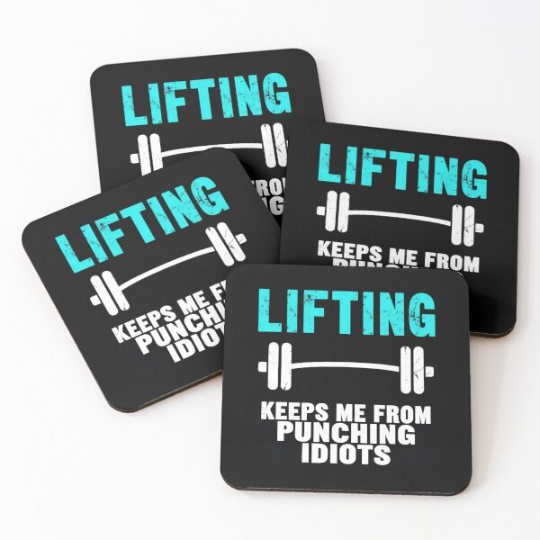 Item preview, Lifting Keeps Me Sane – Funny Barbell Fitness Quote Design designed and sold by GRITMOOD.