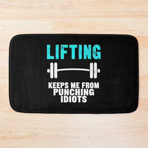 Item preview, Lifting Keeps Me Sane – Funny Barbell Fitness Quote Design designed and sold by GRITMOOD.