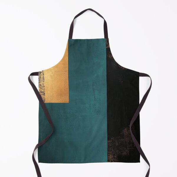 Artikelvorschau, Teal & Gold Abstract with Black Space entworfen und verkauft von ArtHouseNiklas.
