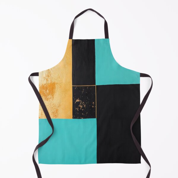 Item preview, Turquoise, Black & Gold Minimalist Blocks designed and sold by ArtHouseNiklas.
