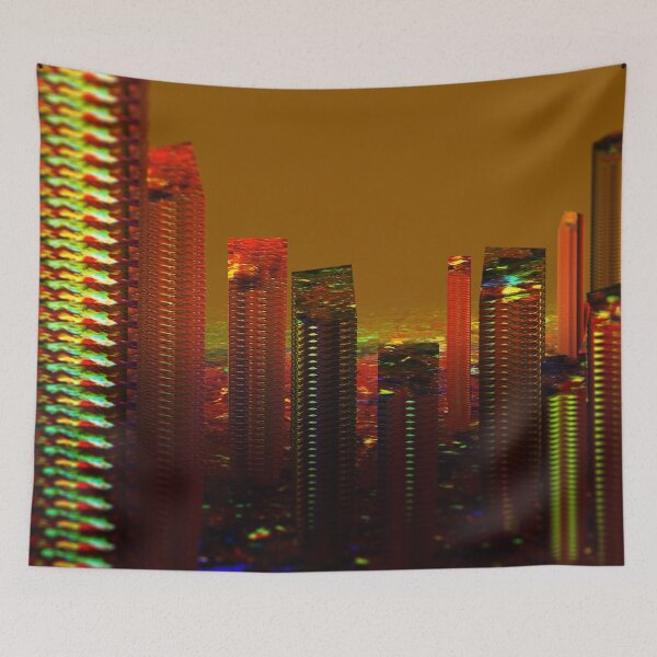 Item preview, Landscape city sunset digital illustration designed and sold by christianmuller.