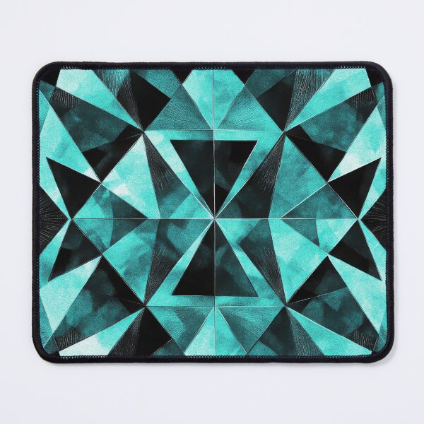 Item preview, Turquoise-black kaleido in watercolor look designed and sold by ArtHouseNiklas.