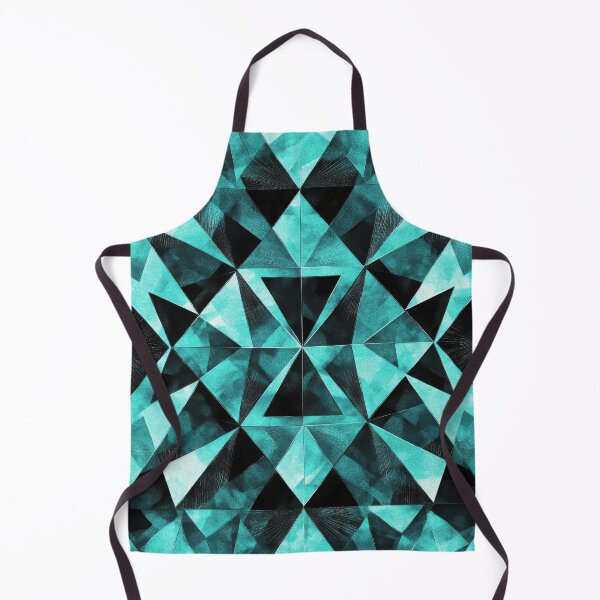 Item preview, Turquoise-black kaleido in watercolor look designed and sold by ArtHouseNiklas.