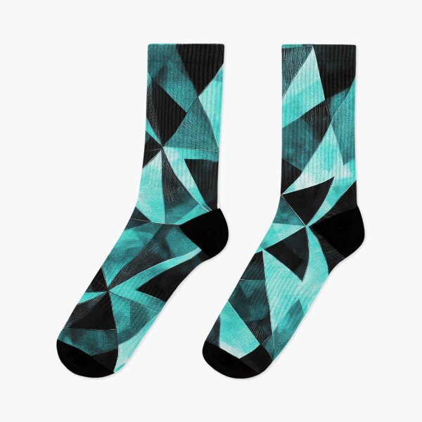 Item preview, Turquoise-black kaleido in watercolor look designed and sold by ArtHouseNiklas.