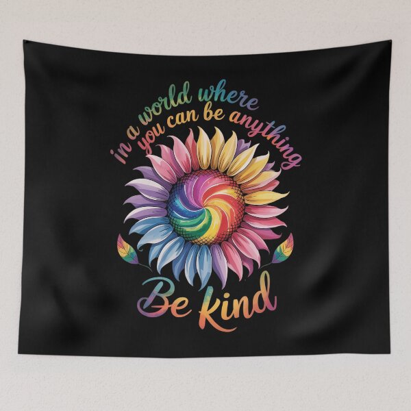 Item preview, LGBTQ Rainbow Sunflower World Flower Pride Be Equality Kind designed and sold by brynatshop.
