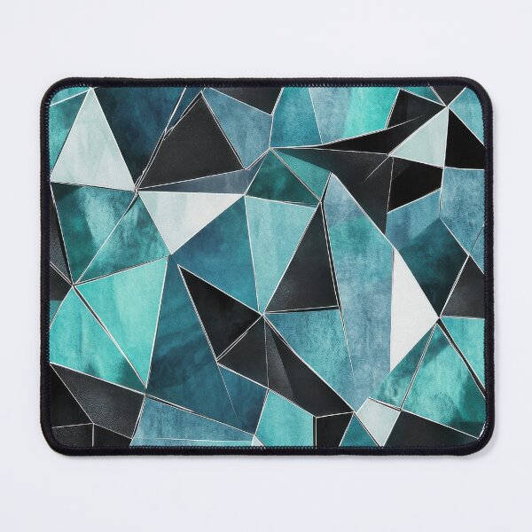 Item preview, Seamless pattern with turquoise & silver foil designed and sold by ArtHouseNiklas.