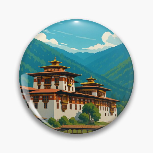 Item preview, Thimphu Fortress and Mountain River designed and sold by Aryabek.