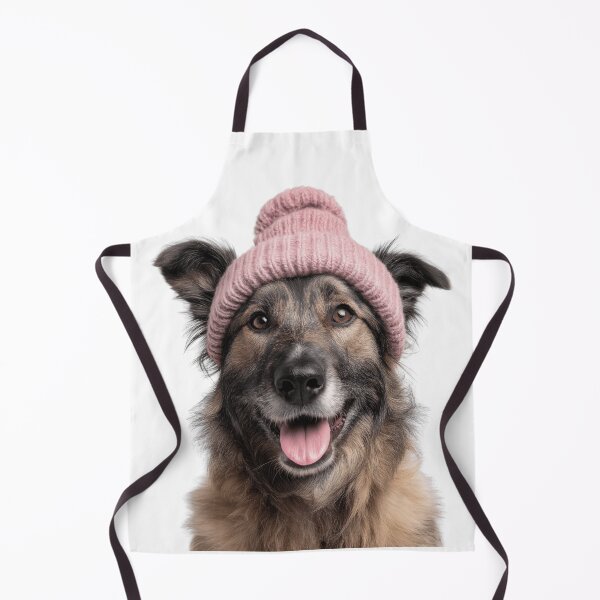 Aperçu de l'œuvre Chien Laekenois belge confortable portant un chapeau d'hiver rose Illustration de mode animale tendance créée et vendue par LazyOwlStore.