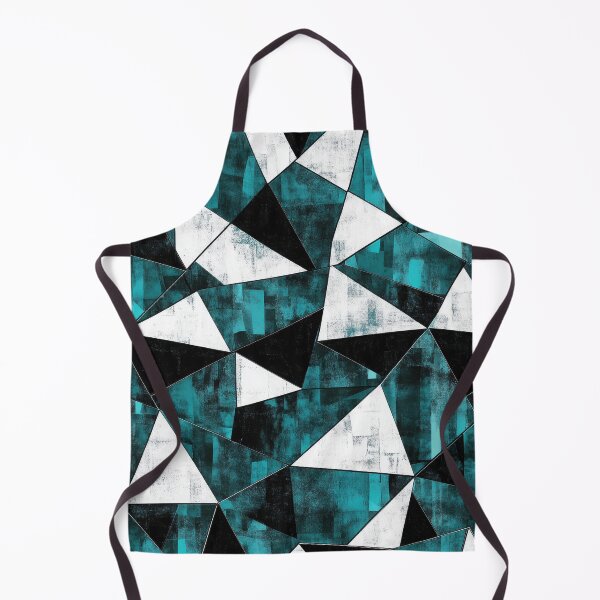 Item preview, Abstract turquoise-black glass pattern designed and sold by ArtHouseNiklas.