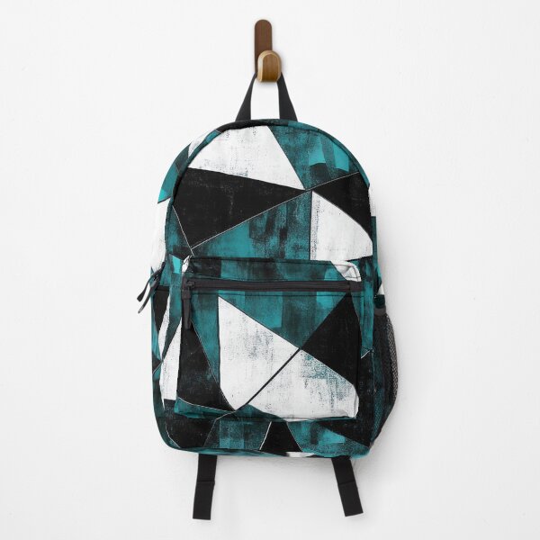 Item preview, Abstract turquoise-black glass pattern designed and sold by ArtHouseNiklas.