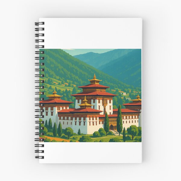 Item preview, Thimphu Palace and Bhutan Village Hillside designed and sold by Aryabek.