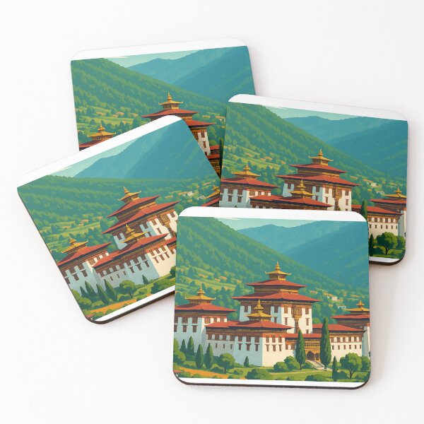 Item preview, Thimphu Palace and Bhutan Village Hillside designed and sold by Aryabek.